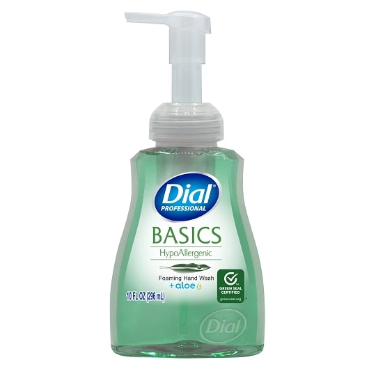 Dial Basics Hypoallergenic Foaming Hand Soap With Aloe, 8 x 10 fl oz Case - Health & Personal Care