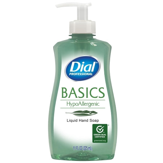Dial Basics Hypoallergenic Liquid Hand Soap, 12 x 11 fl oz Case - Health & Personal Care