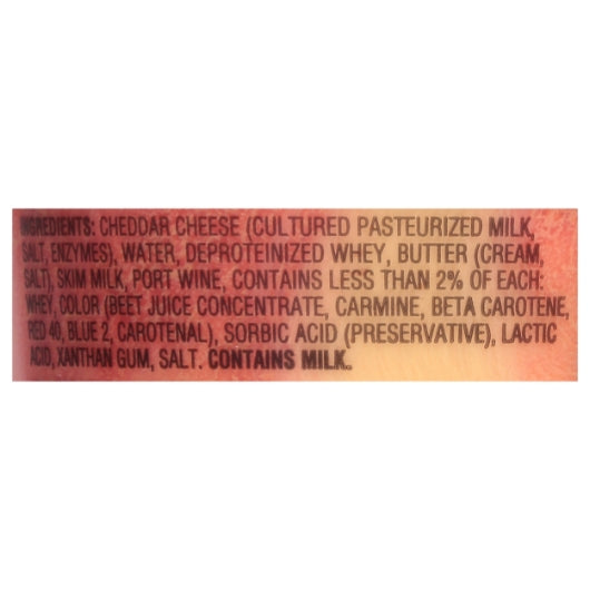 Kaukauna Port Wine Spreadable Cheese, 12 x 6.5 oz Case - Cheese & Dairy