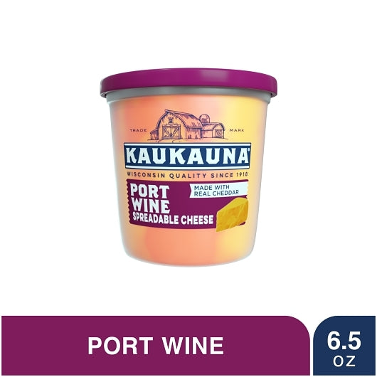 Kaukauna Port Wine Spreadable Cheese, 12 x 6.5 oz Case - DOT product image 5