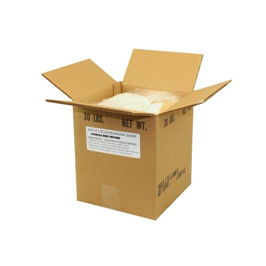 Kaukauna Sharp Cheddar Cheese, 1 x 30 lb Case - DOT product image 2