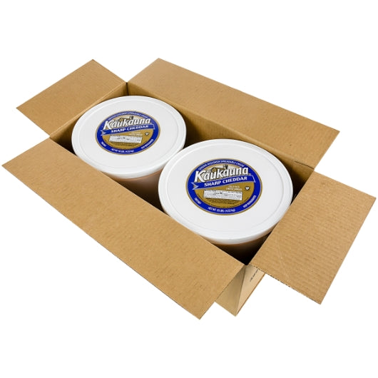 Kaukauna Sharp Cheddar Cheese Spread, 2 x 10 lb Case - Cheese & Dairy