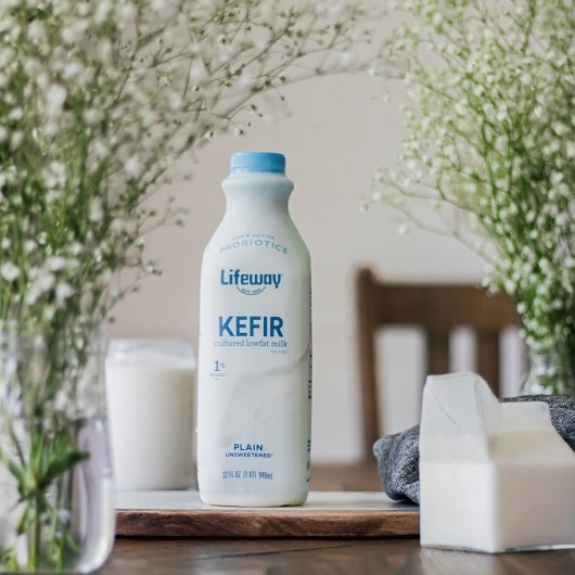 Lifeway Low Fat Plain Kefir, 6 x 32 fl oz Case - DOT product image 4