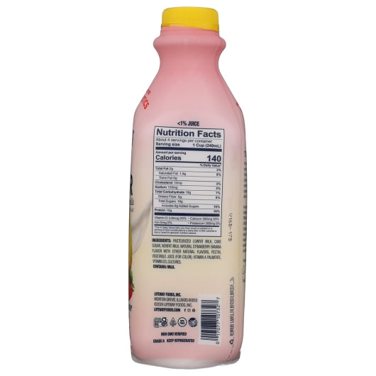 Lifeway Low Fat Strawberry Banana Kefir, 6 x 32 fl oz Case - DOT product image 4