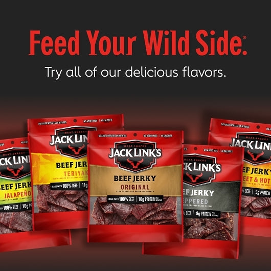 Jack Links Beef Jerky Original, 8 x 2.85 oz Case - Meat Snacks