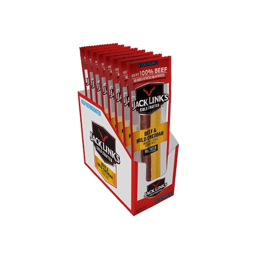 Jack Links Original Beef & Cheddar Cheese Sticks, 2 x 8 x 1.5 oz Case - DOT product image 7