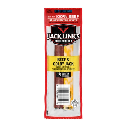 Jack Link's Original Beef & Colby Jack Cheese Sticks, 2 x 8 x 1.5 oz Case - DOT product image 2