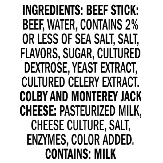 Jack Link's Original Beef & Colby Jack Cheese Sticks, 2 x 8 x 1.5 oz Case - DOT product image 3