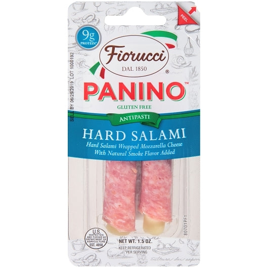 Fiorucci Foods Panino Hard Salami, 2 x 8 x 1.5 oz Case - Frozen Meat & Seafood