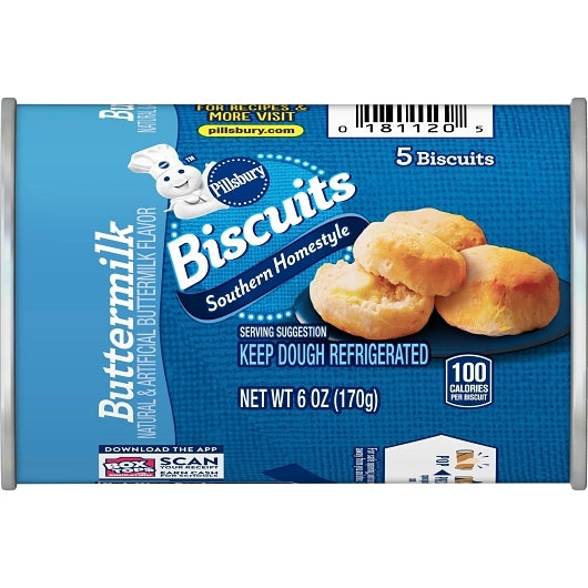 Pillsbury Grands Junior Biscuit Homestyle Buttermilk, 12 x 6 oz Case - DOT product image 3