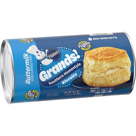 Grands Homestyle Buttermilk Grands Unbaked Homestyle Buttermilk Biscuits, 12 x 16.3 oz Case - DOT product image 4