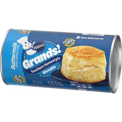 Grands Homestyle Buttermilk Grands Unbaked Homestyle Buttermilk Biscuits, 12 x 16.3 oz Case - DOT product image 6