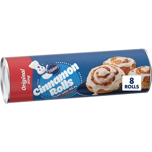 Pillsbury Cinnabon Unbaked Cinnamon Roll With Icing, 12 x 12.4 oz Case - DOT product image 8