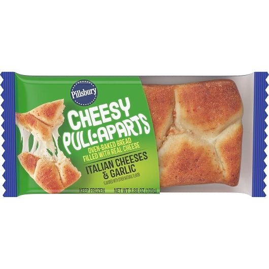 Pillsbury Cheesy Pull Apart Italian Cheese & Garlic, 72 x 3.88 oz Case - Crust & Doughs