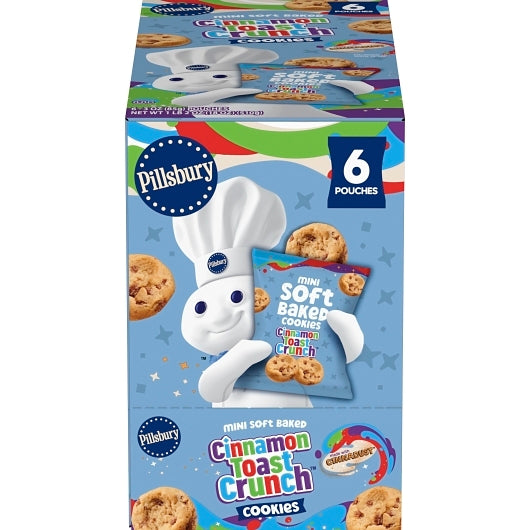 Pillsbury Soft Baked Cinnamon Toast Crunch Cookies, 9 x 6 x 3 oz Case - Bakery & Desserts