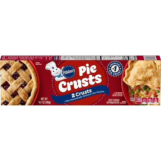 Pillsbury Ready To Use Rolled Pie Shell, 12 x 14.1 oz Case - Bakery & Desserts