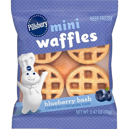 Pillsbury Frozen Mini Blueberry Bash Waffles, 72 x 2.47 oz Case - DOT product image 2