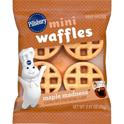 Pillsbury Mini Waffle Maple Madness, 72 x 2.47 oz Case - DOT product image 4