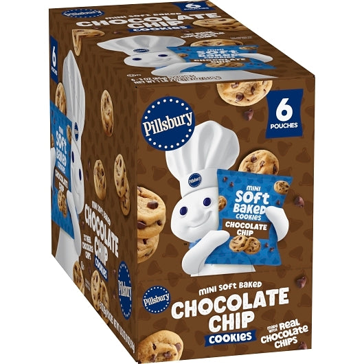 Pillsbury Mini Soft Baked Chocolate Chip Cookies, 9 x 6 x 3 oz Case - DOT product image 8