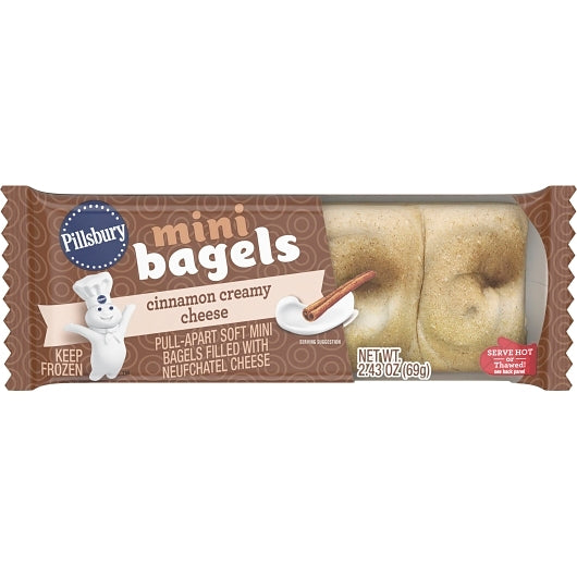Pillsbury Cinnamon Creamy Cheese Mini Bagels, 72 x 2.43 oz Case - DOT product image 3