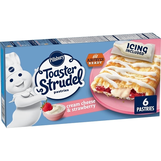 Pillsbury Toaster Strudel Pastries Cream Cheese Strawberry, 12 x 11.7 oz Case - DOT product image 8