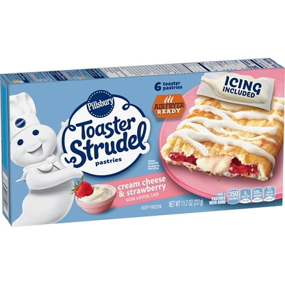 Pillsbury Toaster Strudel Pastries Cream Cheese Strawberry, 12 x 11.7 oz Case - DOT product image 4