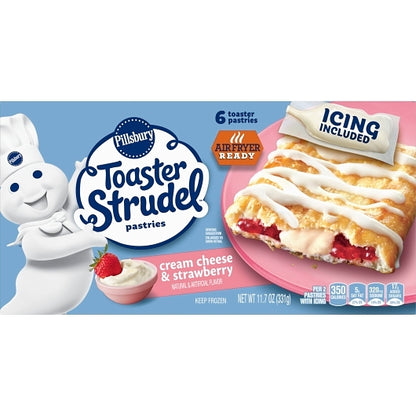 Pillsbury Toaster Strudel Pastries Cream Cheese Strawberry, 12 x 11.7 oz Case - DOT product image 3