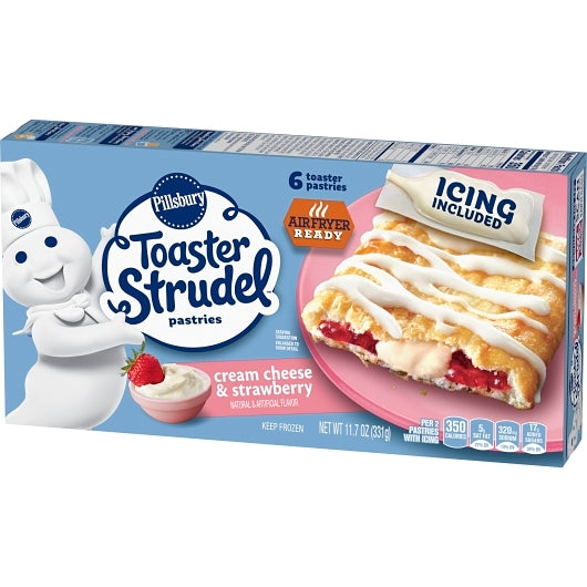 Pillsbury Toaster Strudel Pastries Cream Cheese Strawberry, 12 x 11.7 oz Case - DOT product image 6
