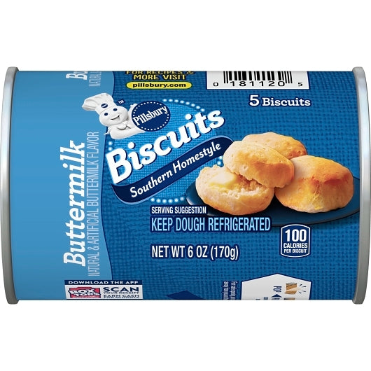 Pillsbury Grands Junior Biscuit Homestyle Buttermilk, 12 x 6 oz Case - DOT product image 2