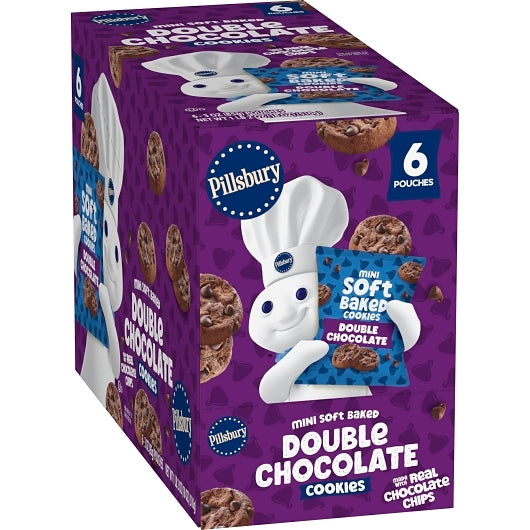 Pillsbury Mini Soft Baked Double Chocolate Cookies, 9 x 6 x 3 oz Case - DOT product image 6