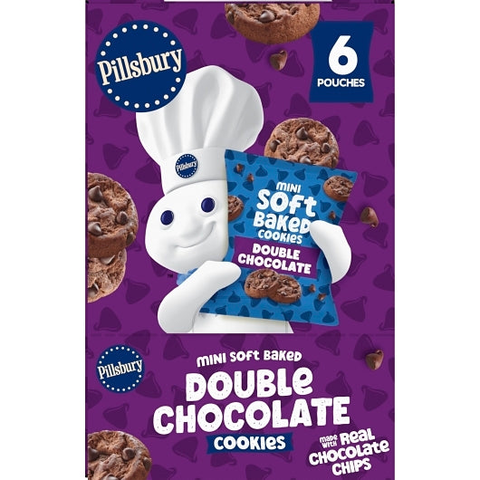 Pillsbury Mini Soft Baked Double Chocolate Cookies, 9 x 6 x 3 oz Case - DOT product image 4