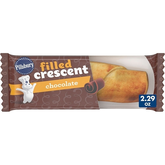 Pillsbury Individually Wrapped Chocolate Filled Crescent, 72 x 2.29 oz Case - Bakery & Desserts