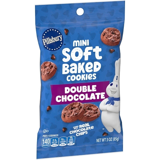 Pillsbury Mini Soft Baked Double Chocolate Cookies, 9 x 6 x 3 oz Case - DOT product image 7