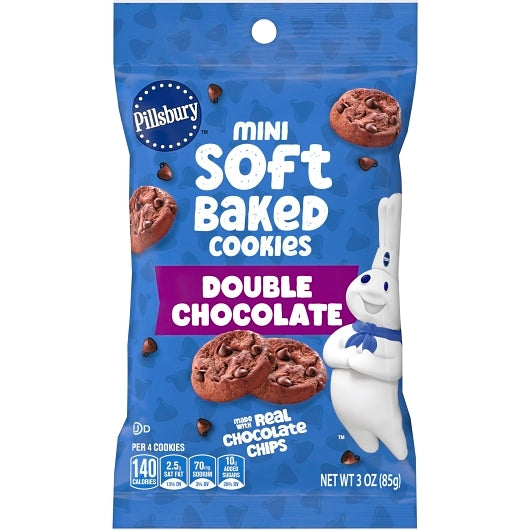 Pillsbury Mini Soft Baked Double Chocolate Cookies, 9 x 6 x 3 oz Case - DOT product image 5