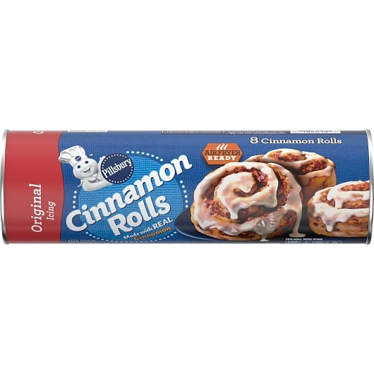 Pillsbury Cinnabon Unbaked Cinnamon Roll With Icing, 12 x 12.4 oz Case - DOT product image 2