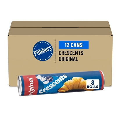 Pillsbury Unbaked Crescent Dinner Rolls, 12 x 8 oz Case - GS1 mobile-ready hero image