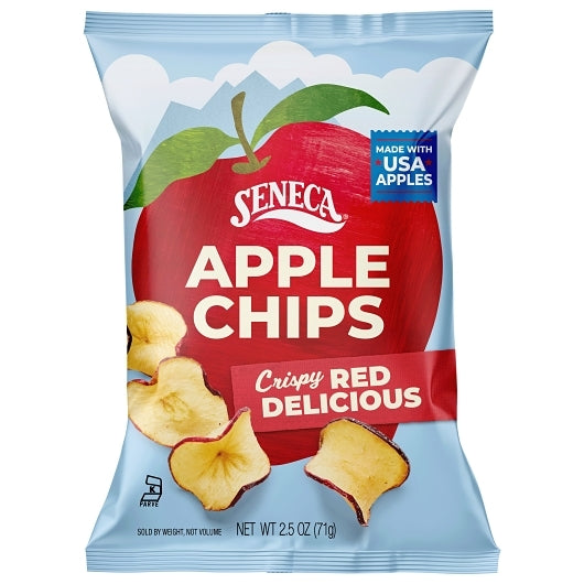Seneca Original Red Apple Chips, 12 x 2.5 oz Case - Snacks
