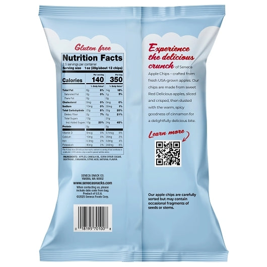 Seneca Cinnamon Apple Chips, 12 x 2.5 oz Case - DOT product image 3