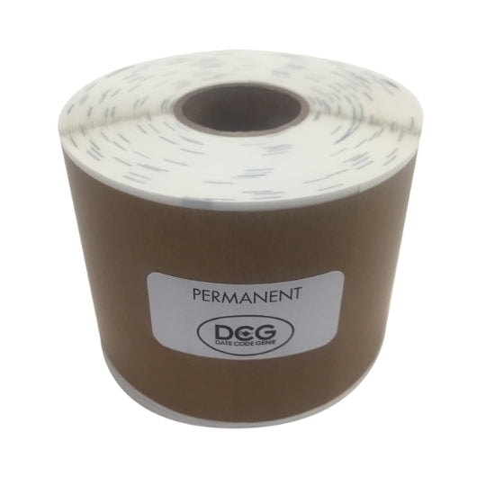 DateCodeGenie Kraft Permanent Blank Label 2"x6", 4 x 1 RL Case - Disposables - image 2
