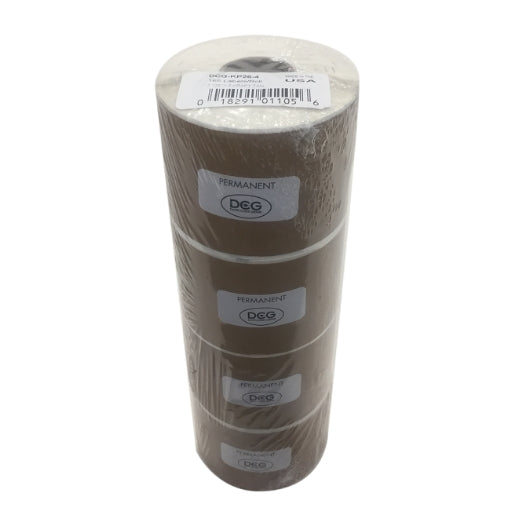 DateCodeGenie Kraft Permanent Blank Label 2"x6", 4 x 1 RL Case - Disposables