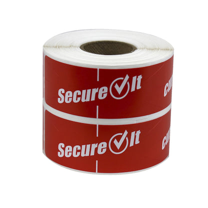 National Checking Secure IT RED PERMANENT 250 LABELS, 2 x 250 RL Case - DOT product image 5
