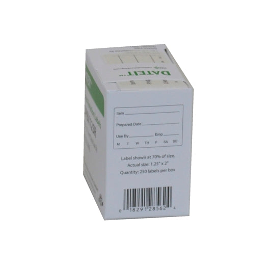 NCCO 1.25" x 2" Dissolving Use By Labels with Box, 1 x 250 each Case - Food Labels & Day Labels - image 2