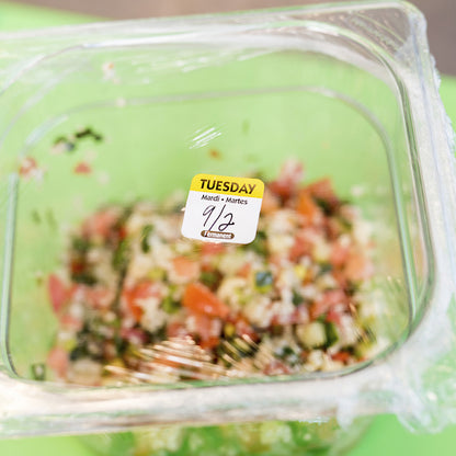 NCCO National Checking 1 Inch X 1 Inch Trilingual Yellow Tuesday Permanent Label, 1 x 1000 each Case - DOT product image 6
