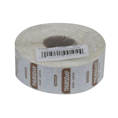 NCCO National Checking 1 Inch X 1 Inch Trilingual Brown Thursday Permanent Label, 1 x 1000 each Case - DOT product image 4