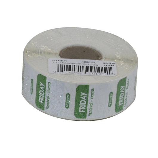 NCCO National Checking 1 Inch X 1 Inch Trilingual Green Friday Permanent Label, 1 x 1000 each Case - DOT product image 3