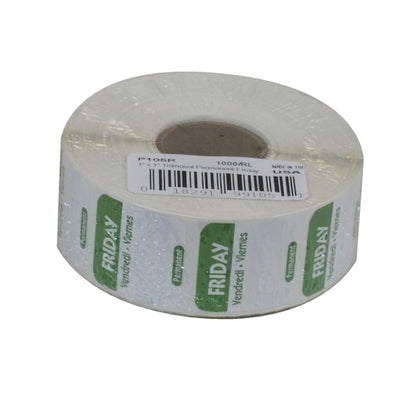 NCCO National Checking 1 Inch X 1 Inch Trilingual Green Friday Permanent Label, 1 x 1000 each Case - DOT product image 3