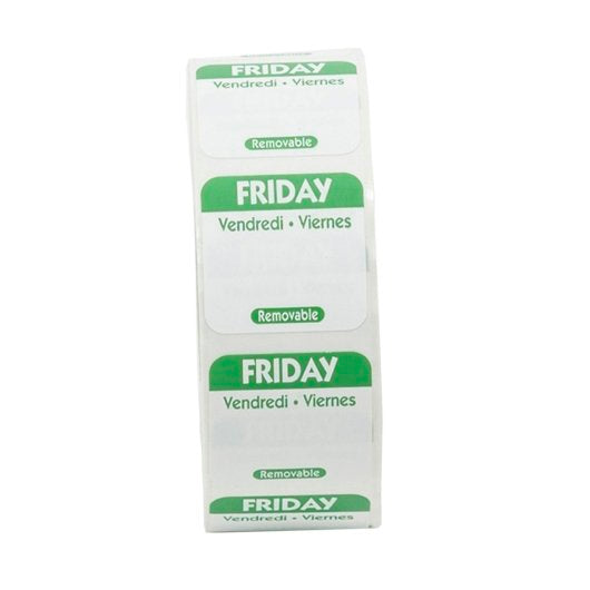 NCCO National Checking 1 Inch X 1 Inch Trilingual Green Friday Removable Label, 1 x 1000 each Case - DOT product image 2
