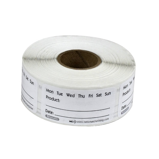 NCCO National Checking 1X2 Removable Product Labels, 1 x 500 each Case - DOT product image 2
