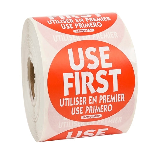 NCCO Use First Removable Labels, 24 x 500 each Case - Food Labels & Day Labels