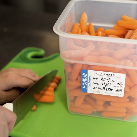 NCCO National Checking 2X3 Trilingual Item-Date-Use By Removable Monday Blue, 1 x 500 each Case - DOT product image 5